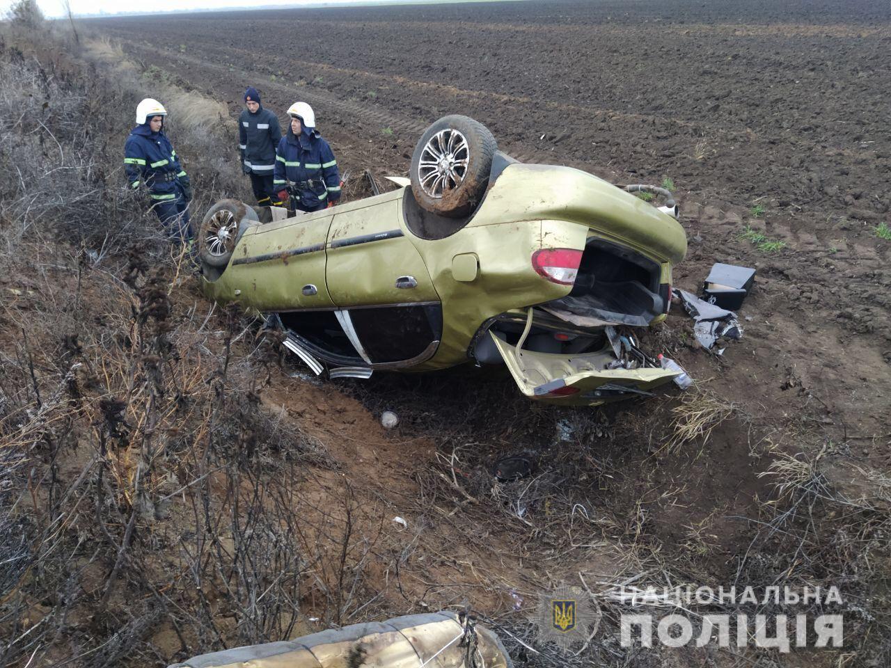 В Николаевской области авто съехало в кювет и перевернулось: пострадала  пассажирка | СВІДОК.info